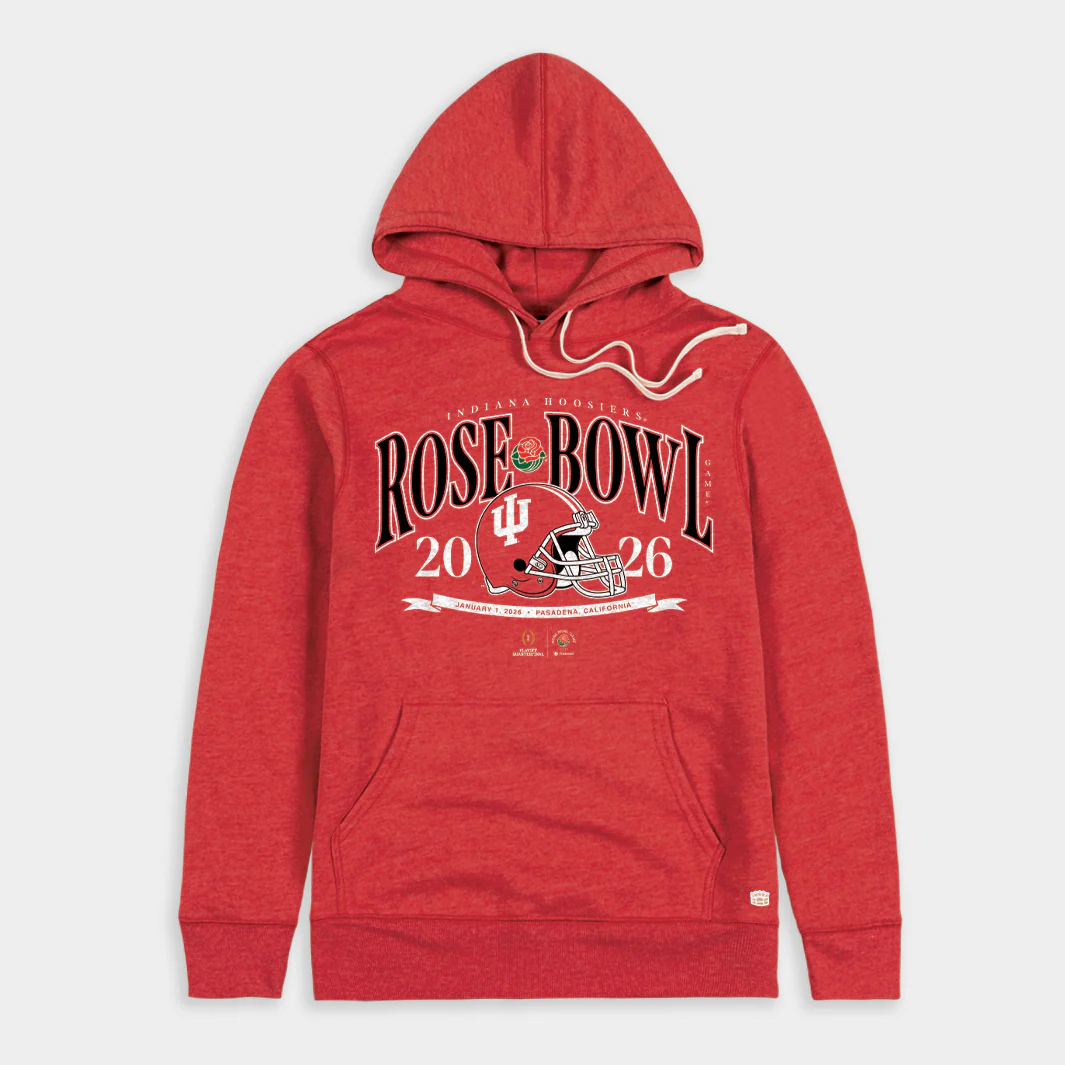 Indiana 2026 Rose Bowl Crimson Hoodie