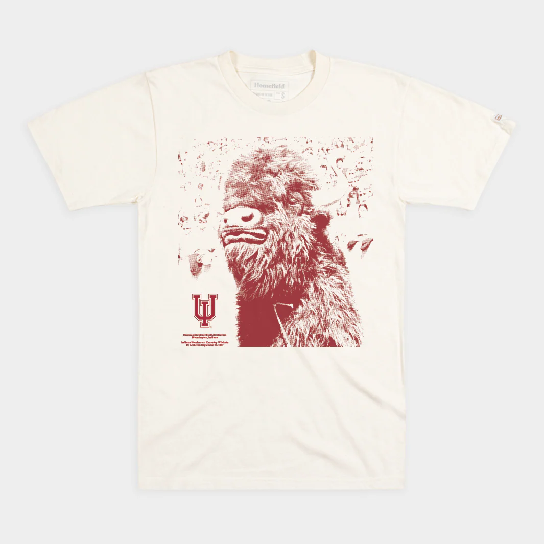 Indiana Football 1967 Bison Throwback Tee
