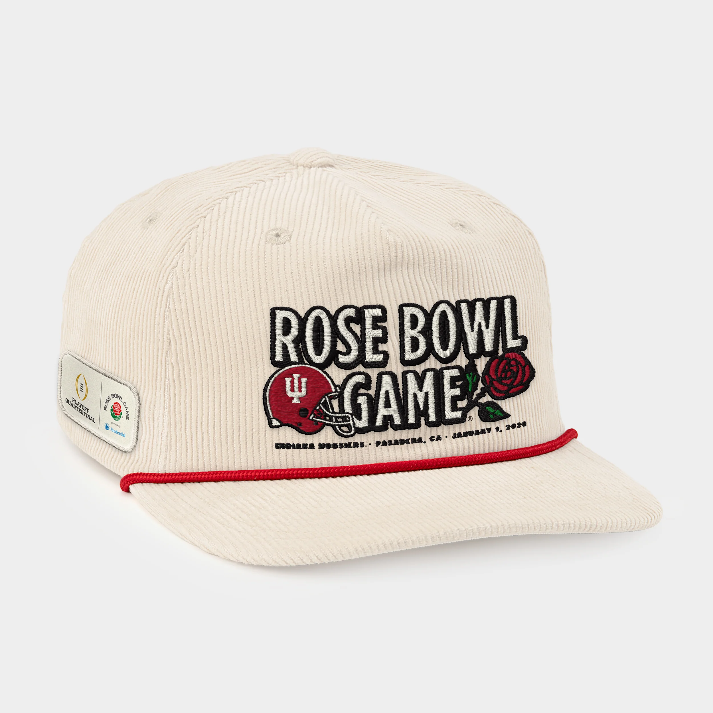 PREORDER - Indiana Hoosiers 2026 Rose Bowl Corduroy Hat - Image 2