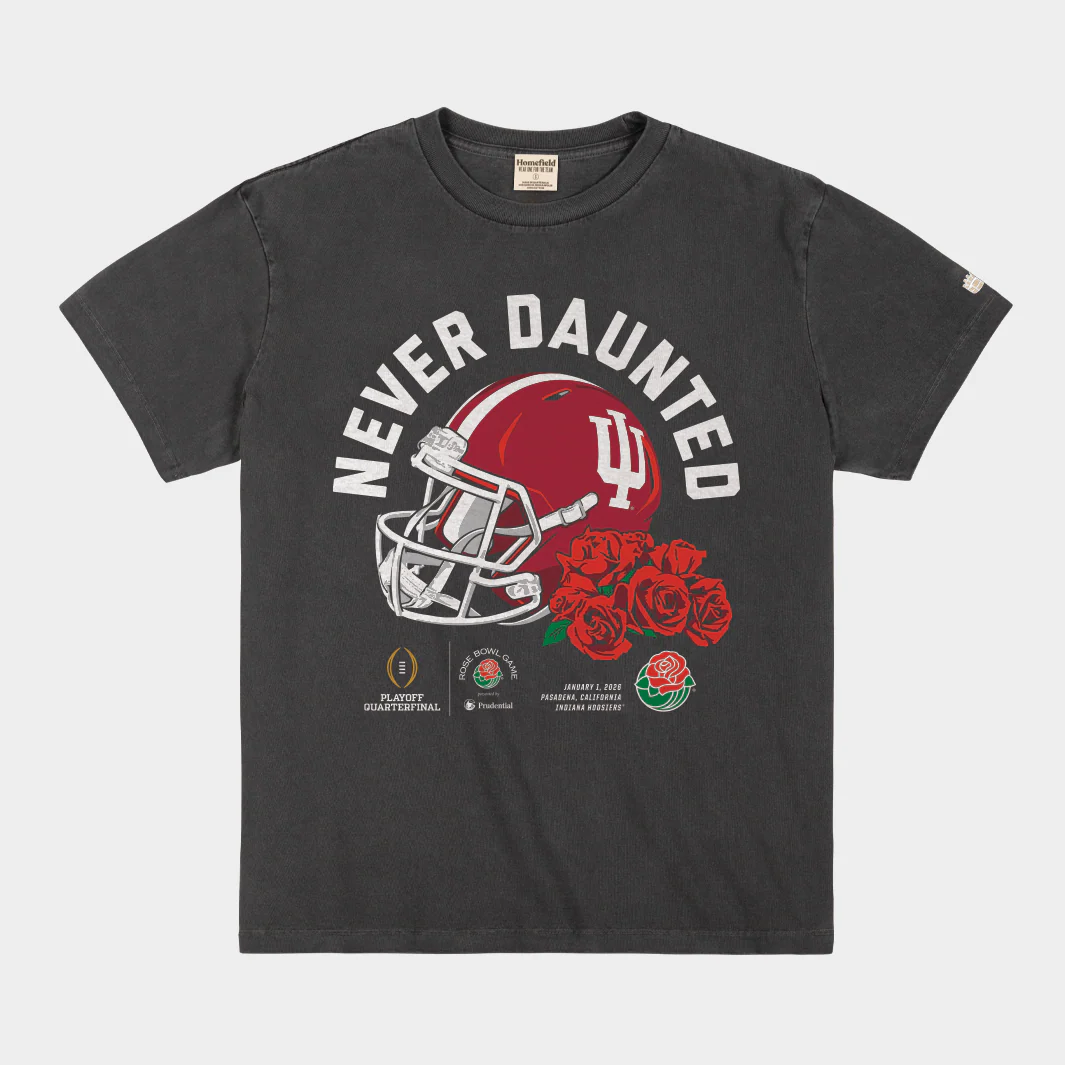 Indiana Hoosiers "Never Daunted" 2026 Rose Bowl Heavyweight Tee