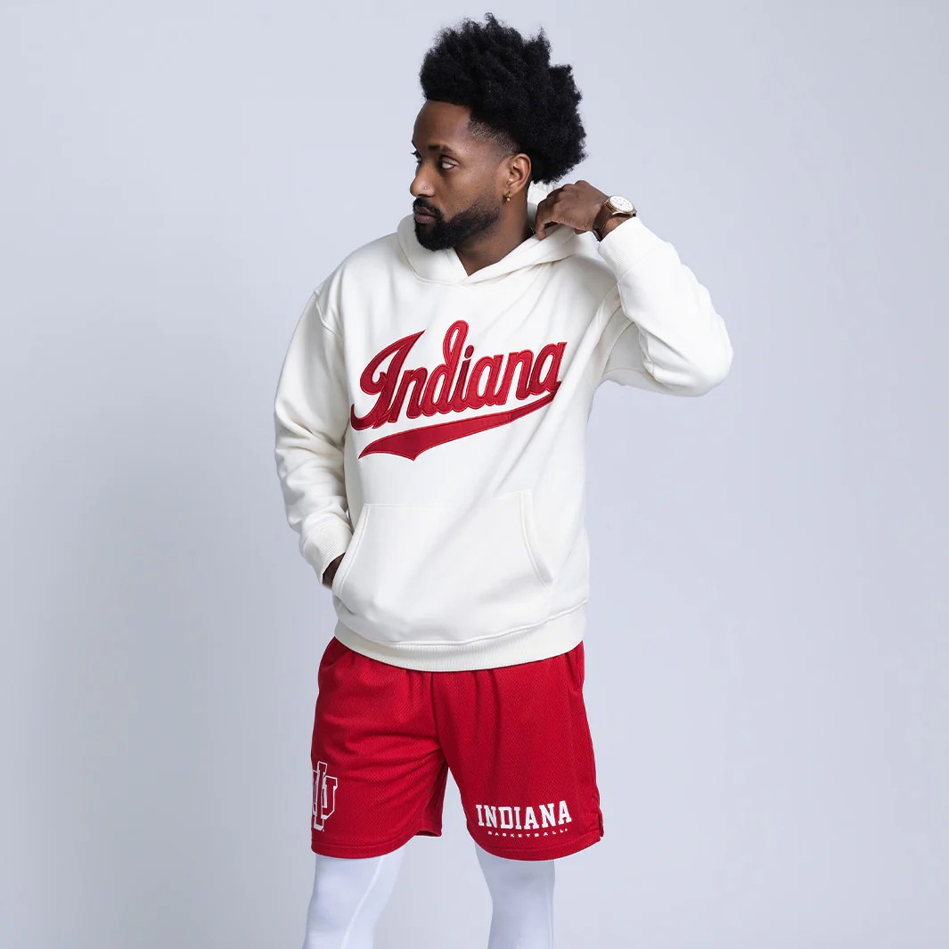 Indiana Hoosiers 1980s Applique Heavyweight Hoodie - Image 4
