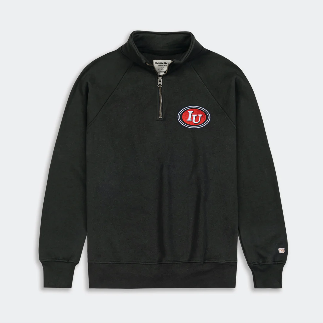 Indiana Retro Oval IU Logo Quarter Zip