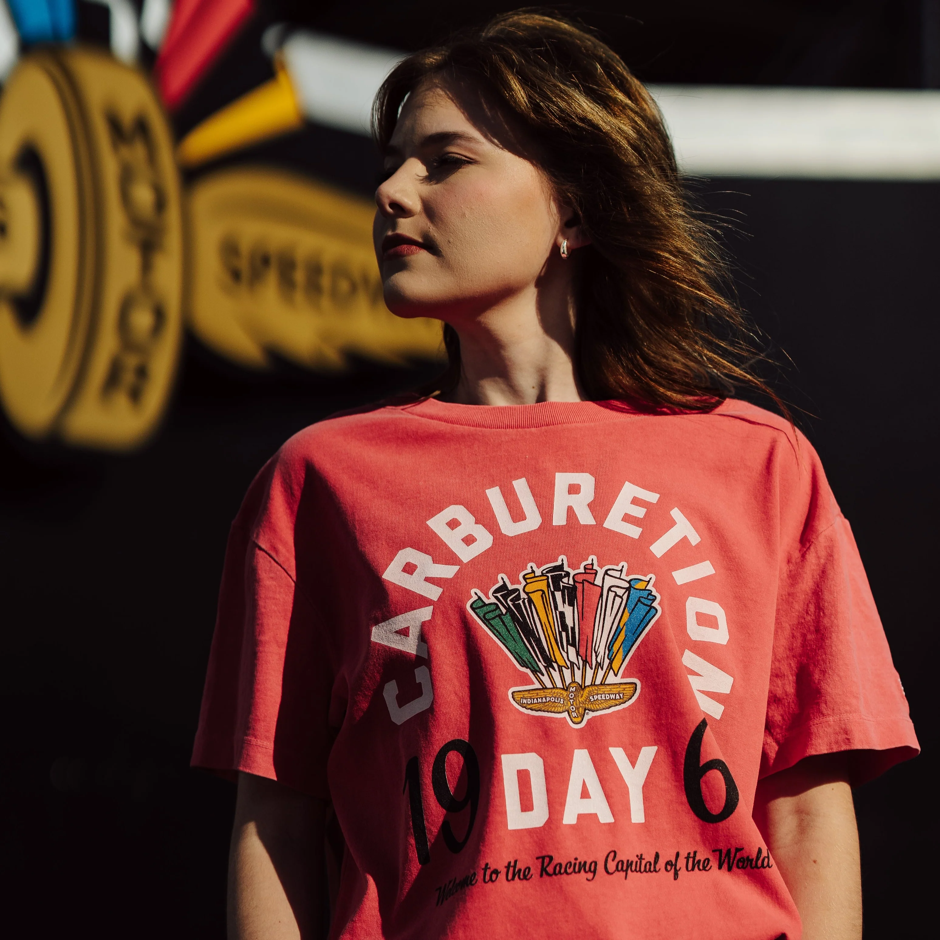 Indianapolis 500 Carburetion Day Vintage Heavyweight Tee - Image 2