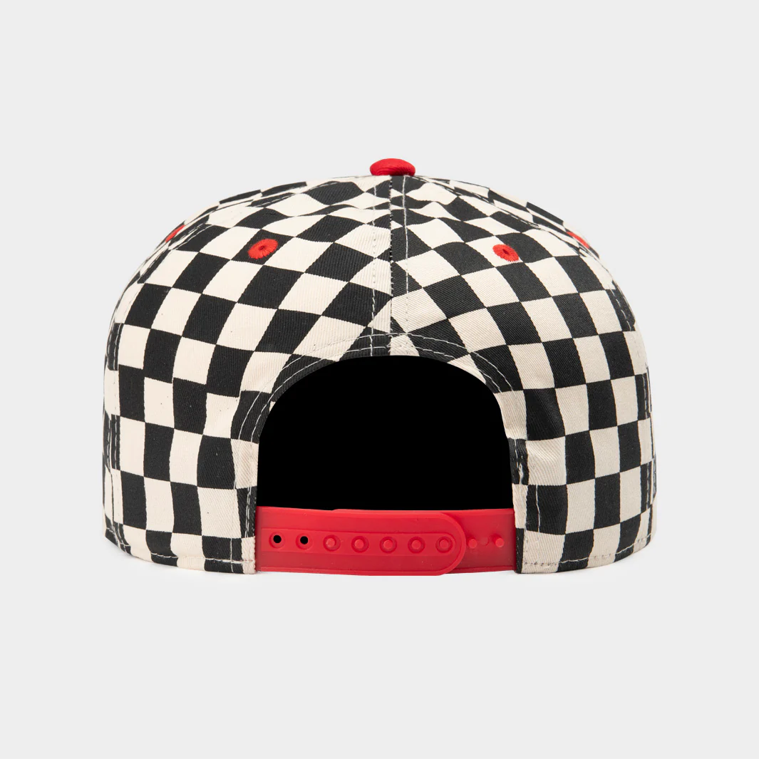 Indianapolis 500 Checkered Line Snapback Hat - Image 3