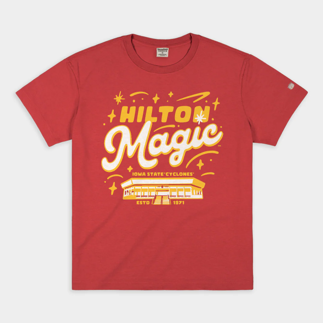 Iowa State Cyclones "Hilton Magic" Vintage Heavyweight Cardinal Tee