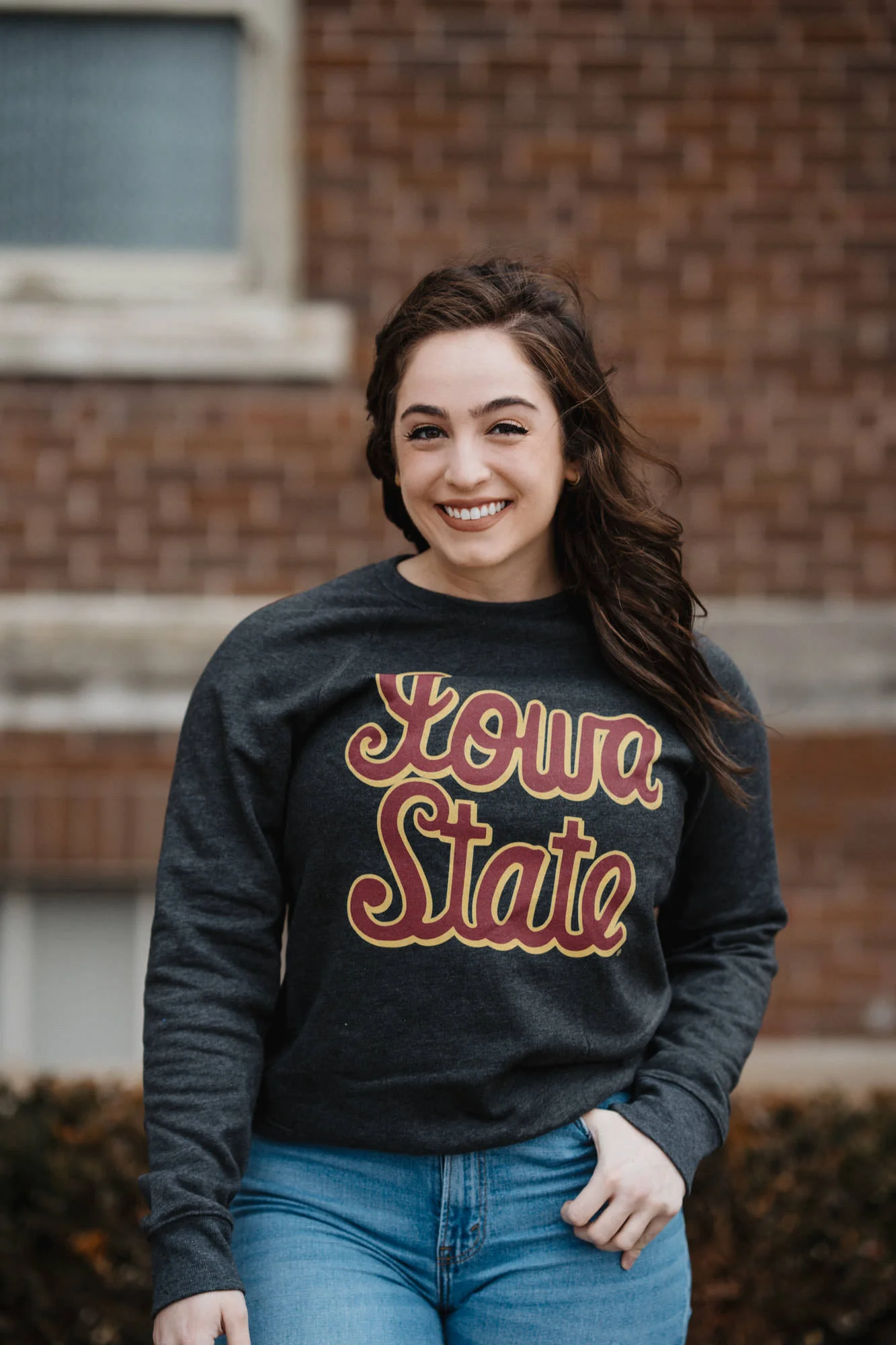 Iowa State Vintage Script Crewneck - Image 2