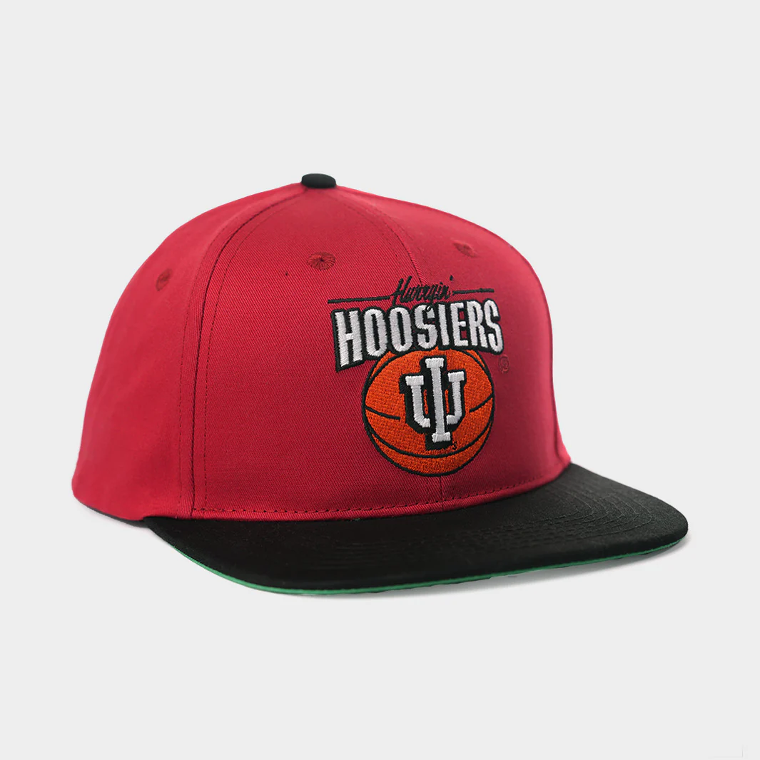 IU Basketball "Hurryin' Hoosiers" Retro Snapback Hat - Image 2