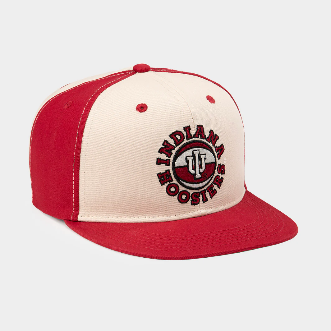 IU Men's Basketball Candy Stripe Panel Snapback - Image 2