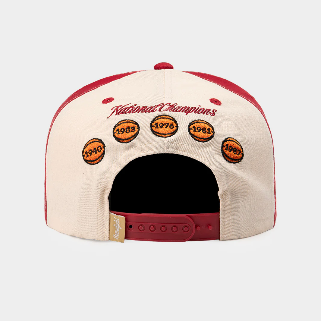 IU Men's Basketball Candy Stripe Panel Snapback - Image 3