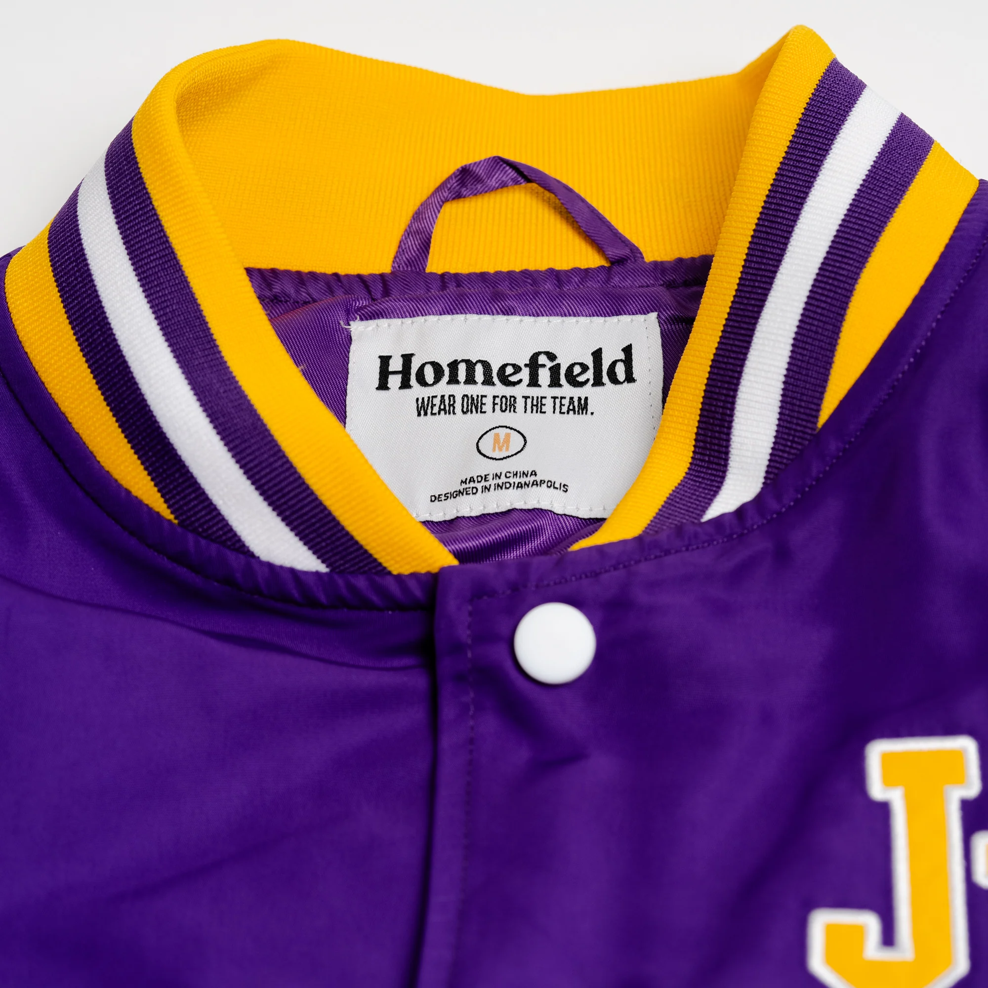 James Madison Dukes Vintage Script Bomber Jacket - Image 4