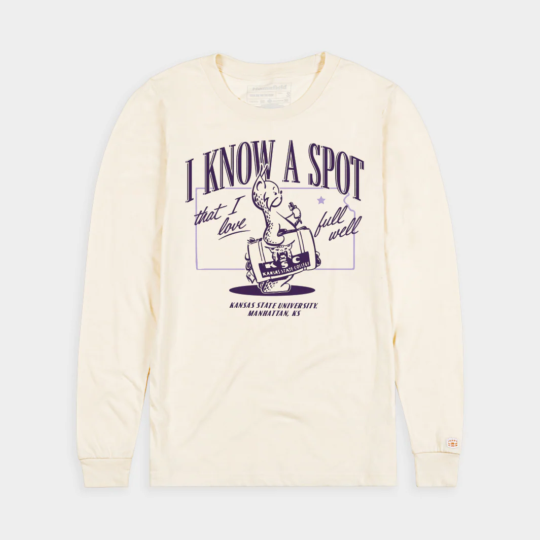 K-State Vintage Wildcat "I Know a Spot" Long Sleeve