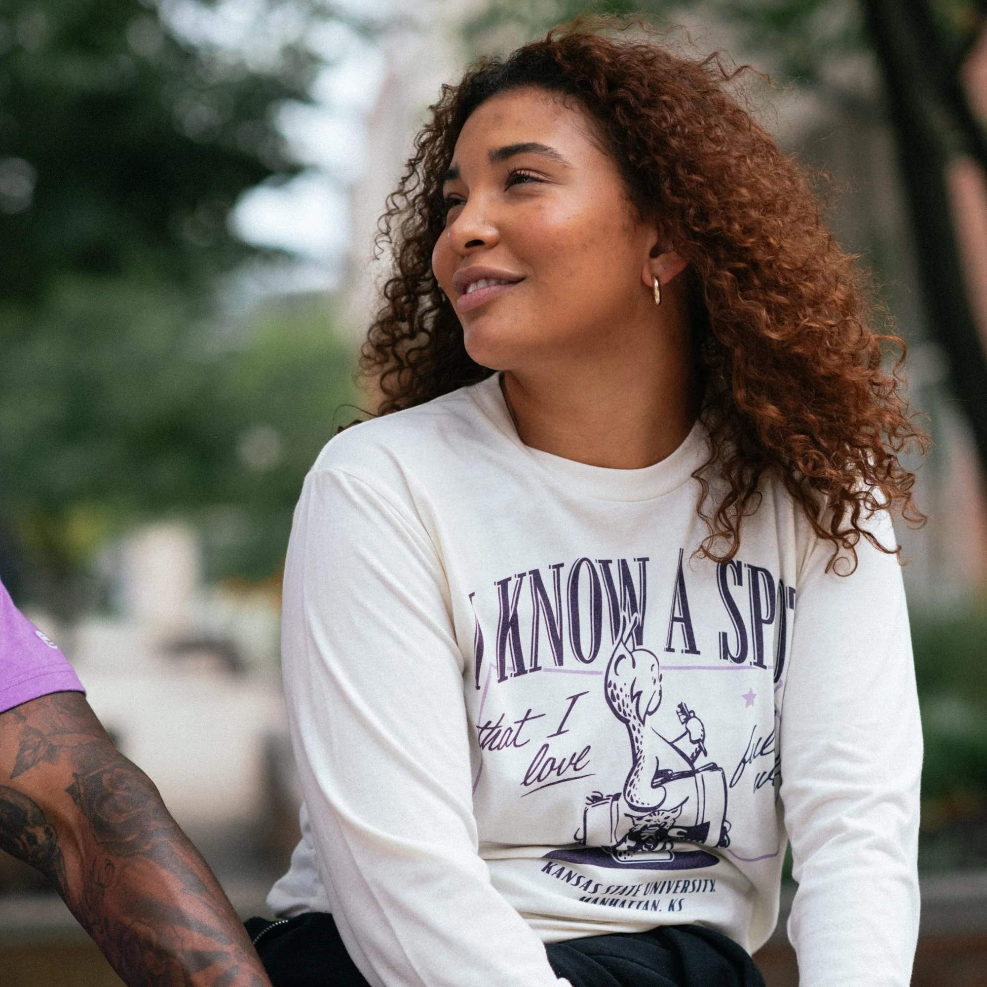K-State Vintage Wildcat "I Know a Spot" Long Sleeve - Image 2