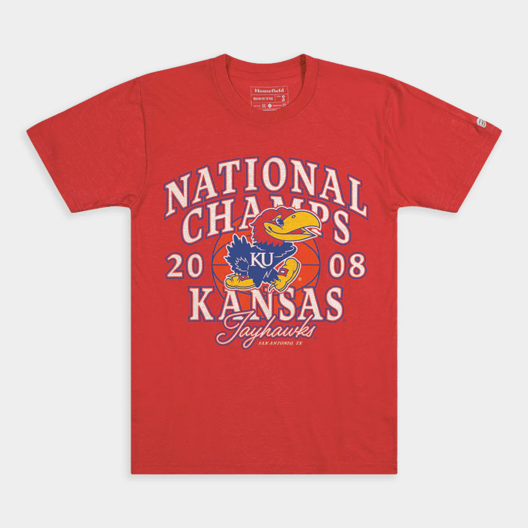 Kansas Basketball 2008 National Champions Tee