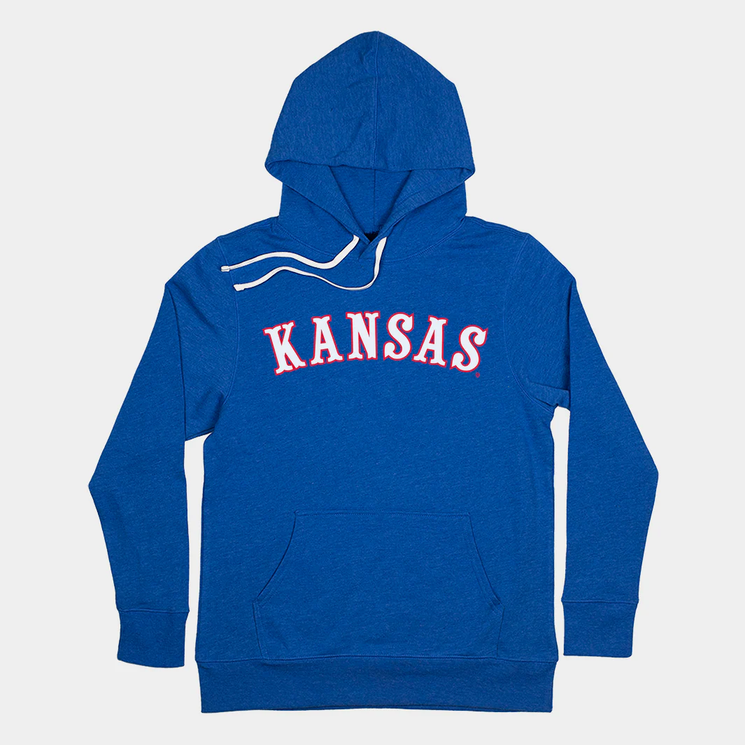 Kansas "Circus Font" Basketball Hoodie