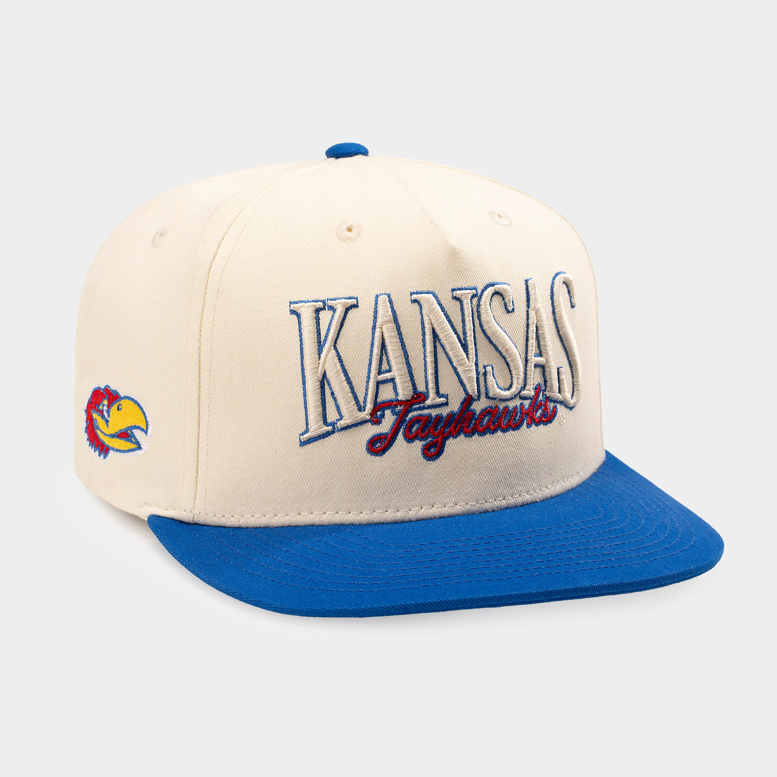 Kansas Jayhawks Two-Tone Snapback Hat - Image 2