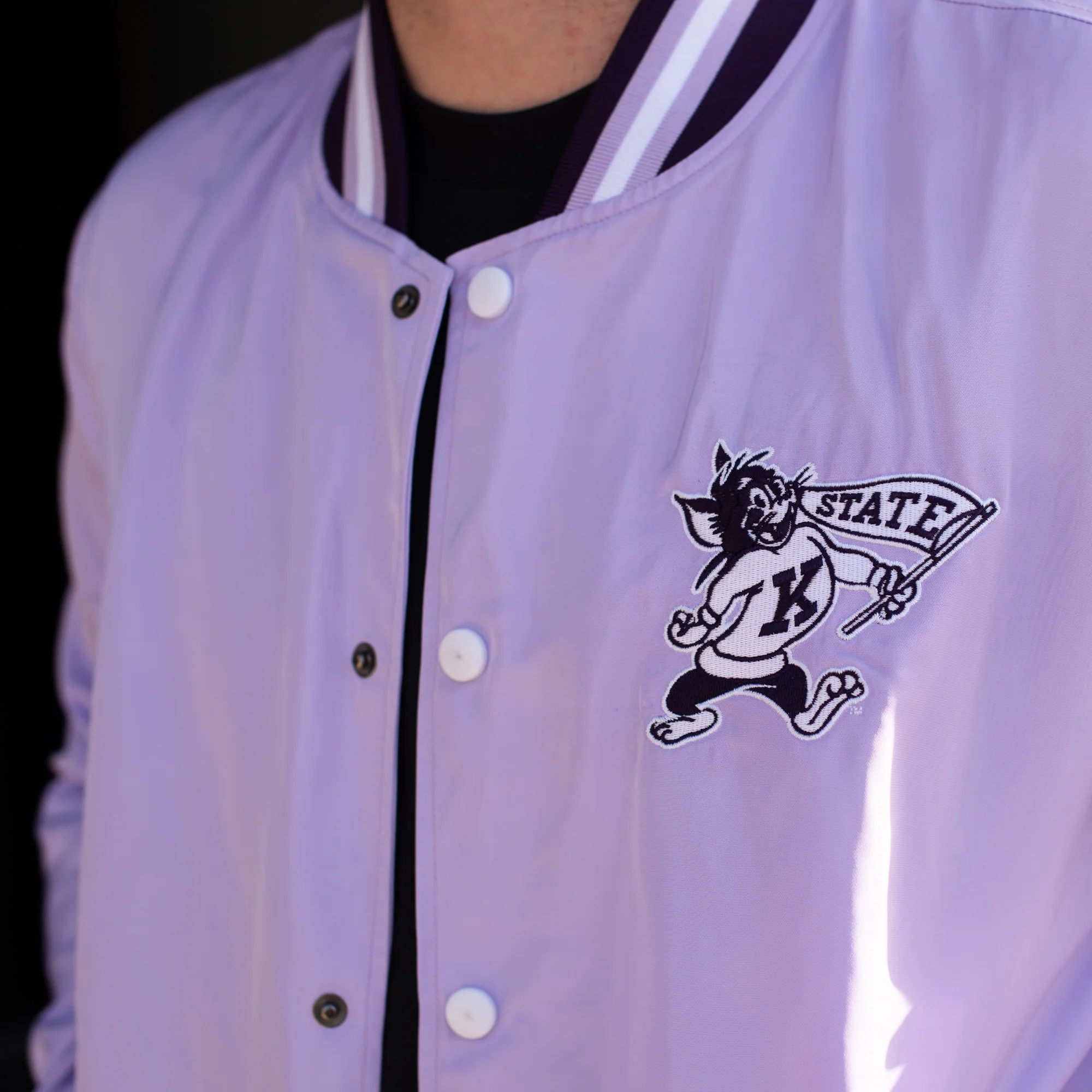 Kansas State Retro Bomber Jacket - Image 3