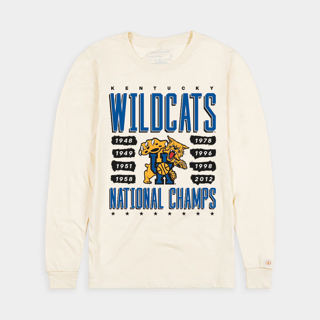 Kentucky Basketball 8-Time National Champs Long Sleeve