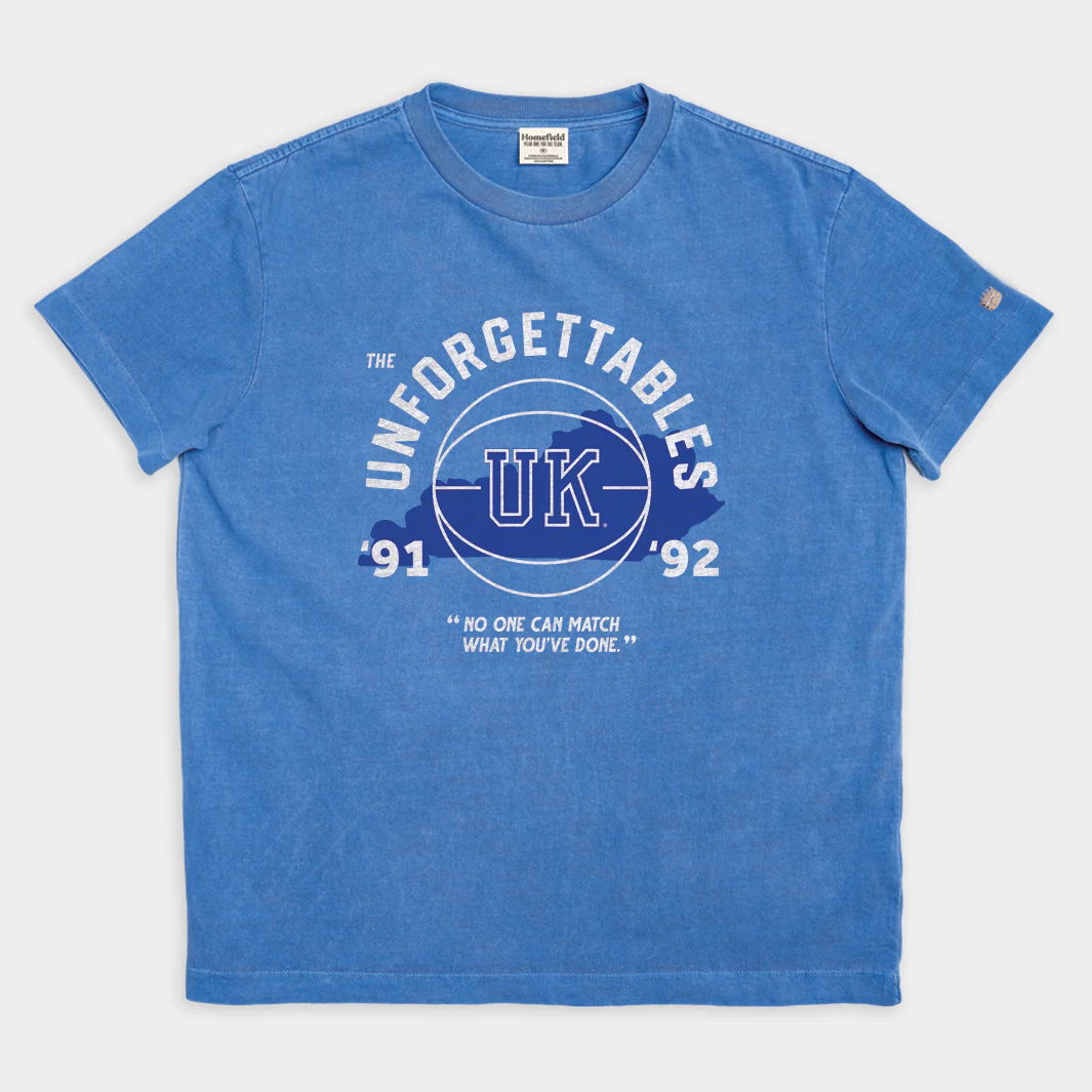 Kentucky Unforgettables Retro Basketball Heavyweight Tee