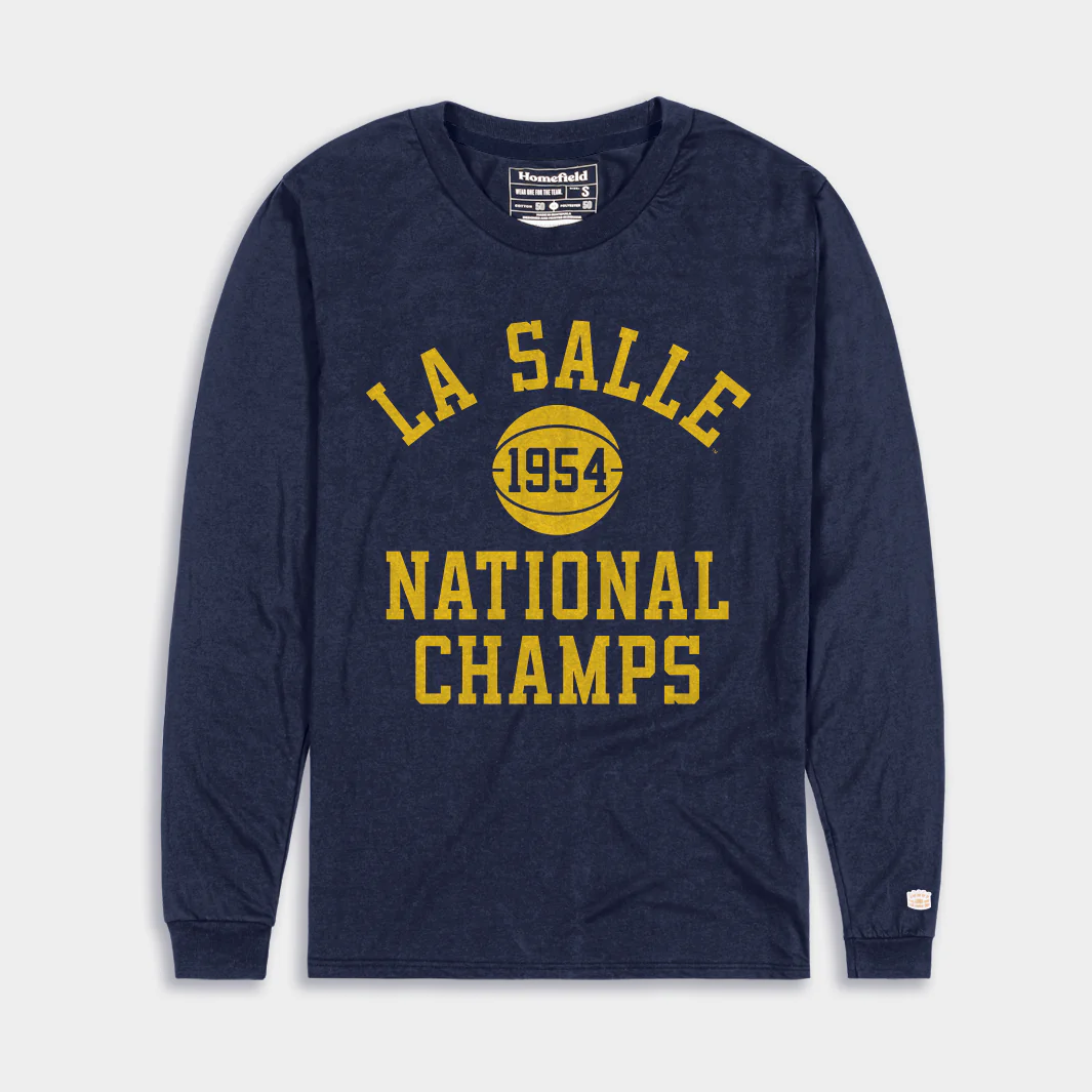 La Salle Basketball 1954 Champions Long Sleeve