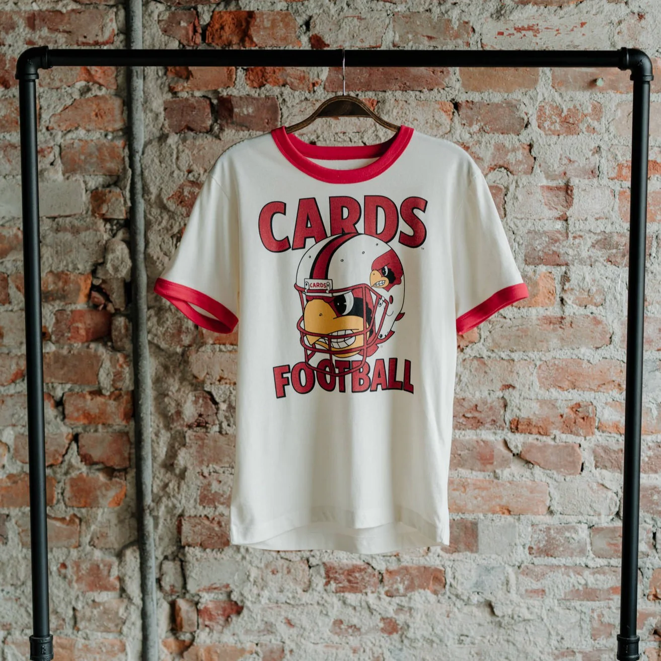 Louisville Cards Football Ringer Tee - Image 2