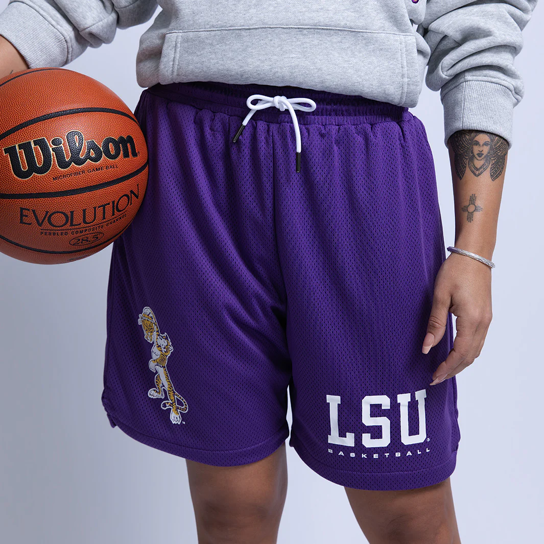 LSU Tigers Retro Mesh Shorts - Image 4