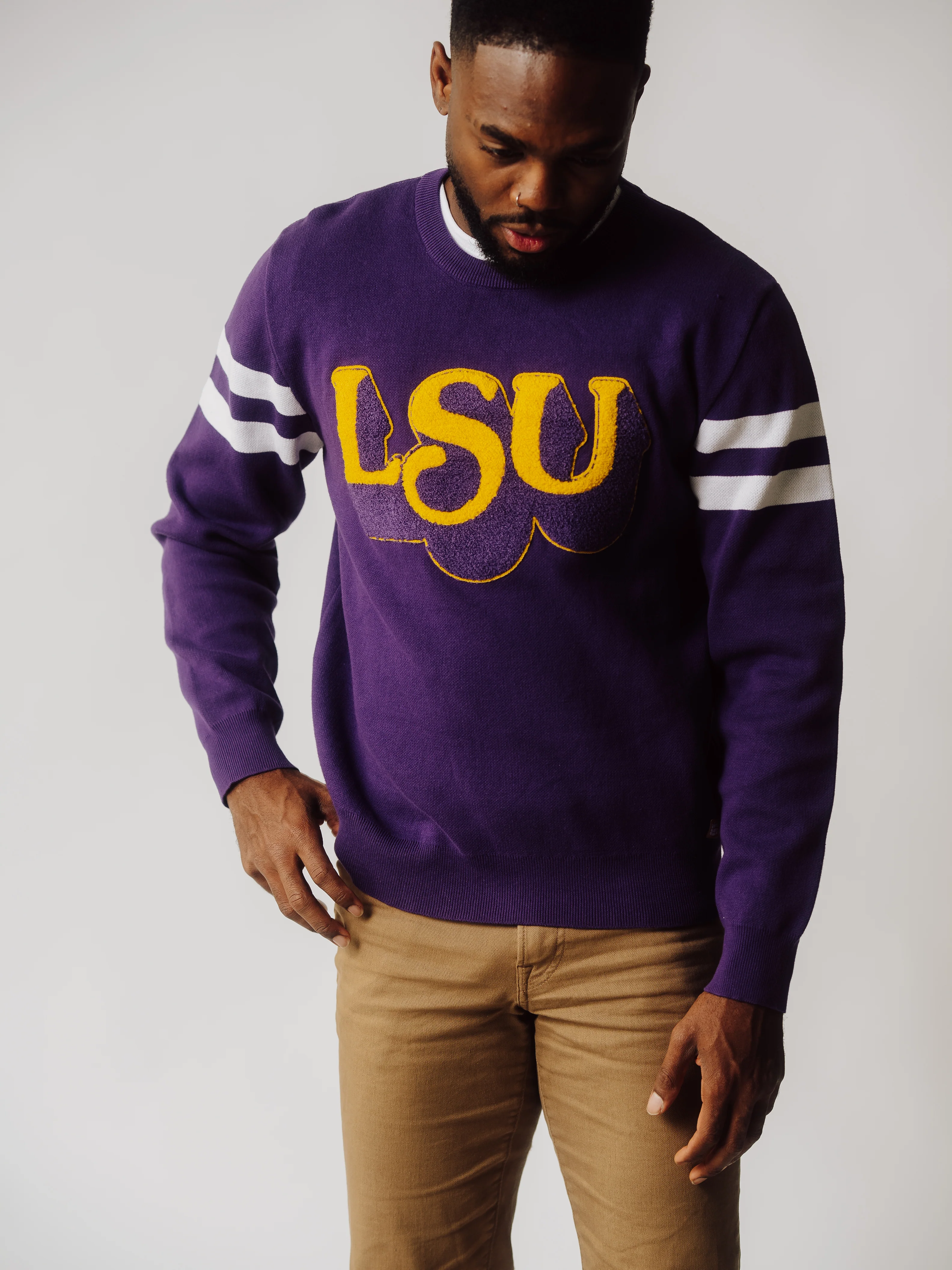 LSU Tigers Vintage Logo Sweater - Image 3