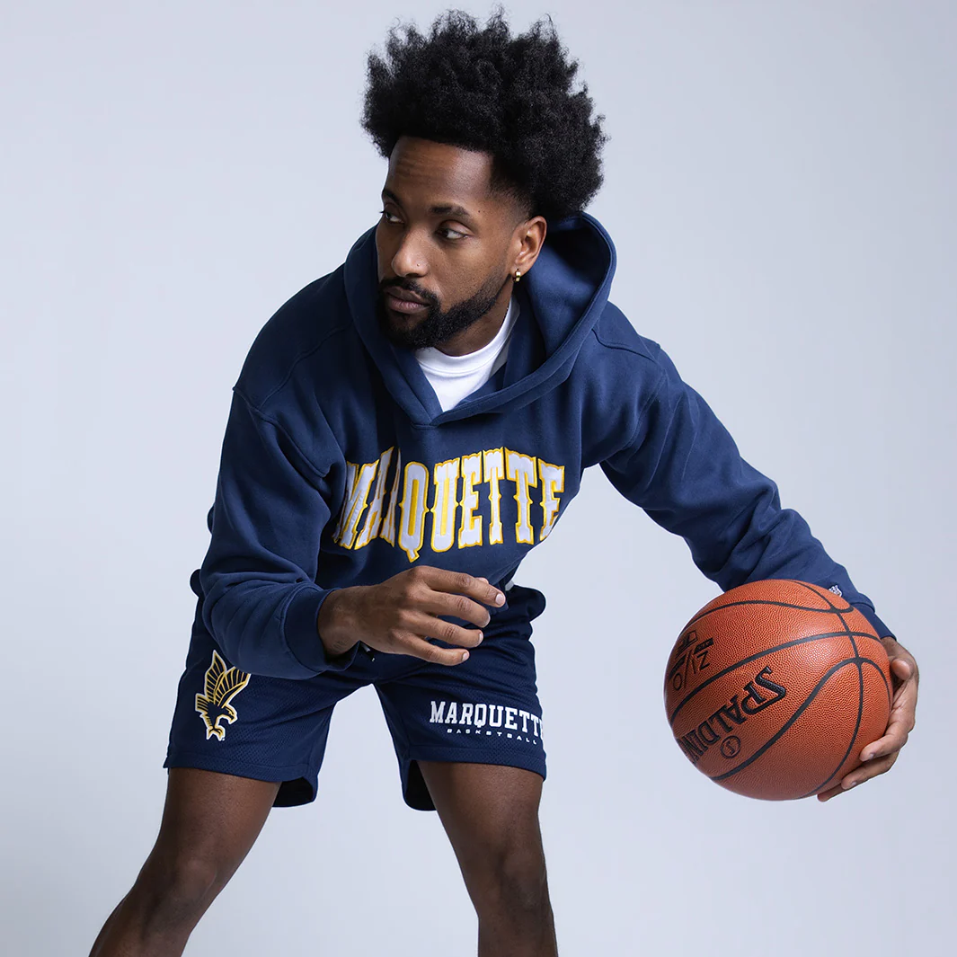 Marquette Golden Eagles Retro Mesh Shorts - Image 5
