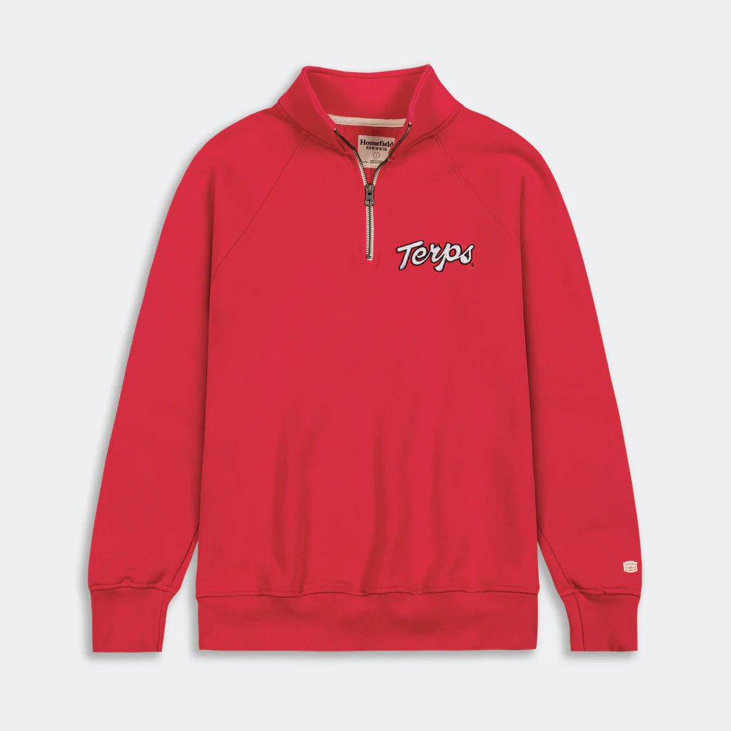Maryland Terrapins "Terps" Script Quarter Zip