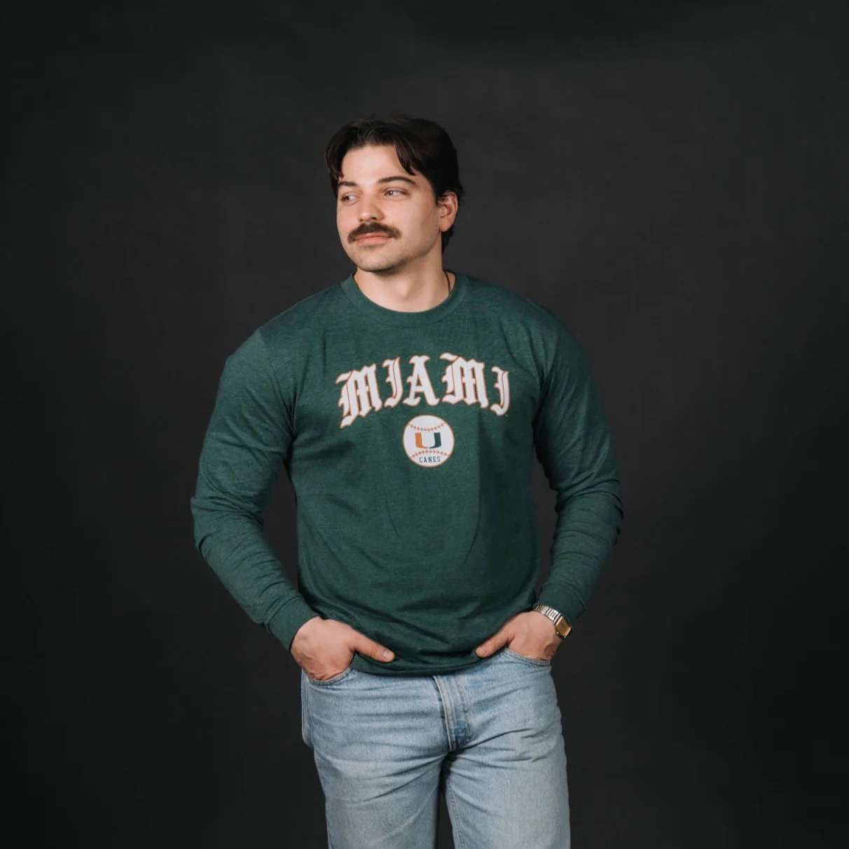 Miami Hurricanes Baseball Long Sleeve - Image 2