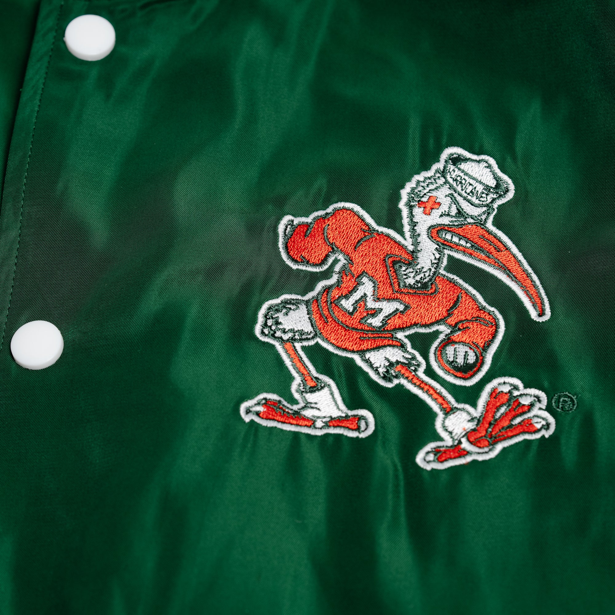 Miami Hurricanes Retro Sebastian Bomber Jacket - Image 5