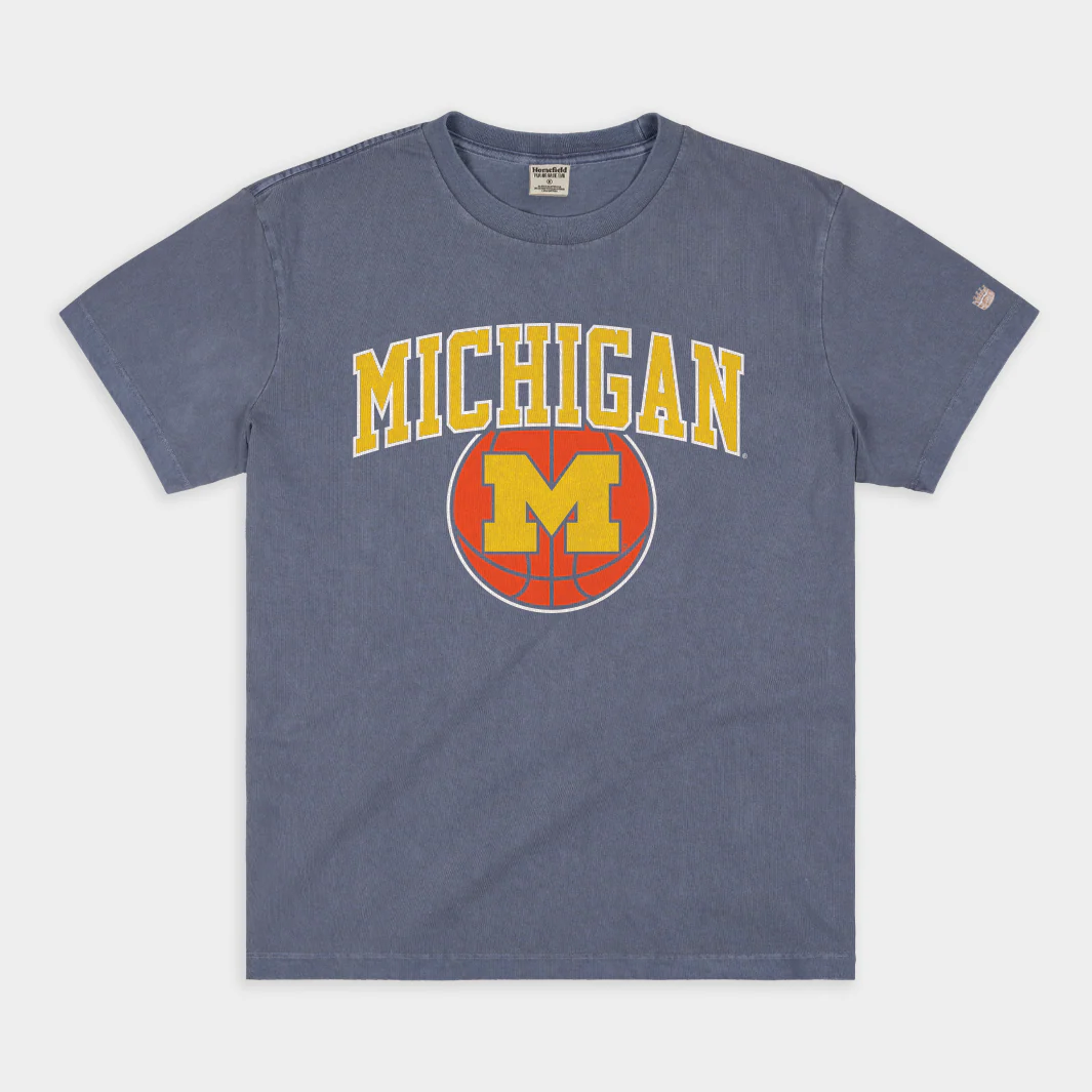 Michigan Basketball Vintage Heavyweight Tee