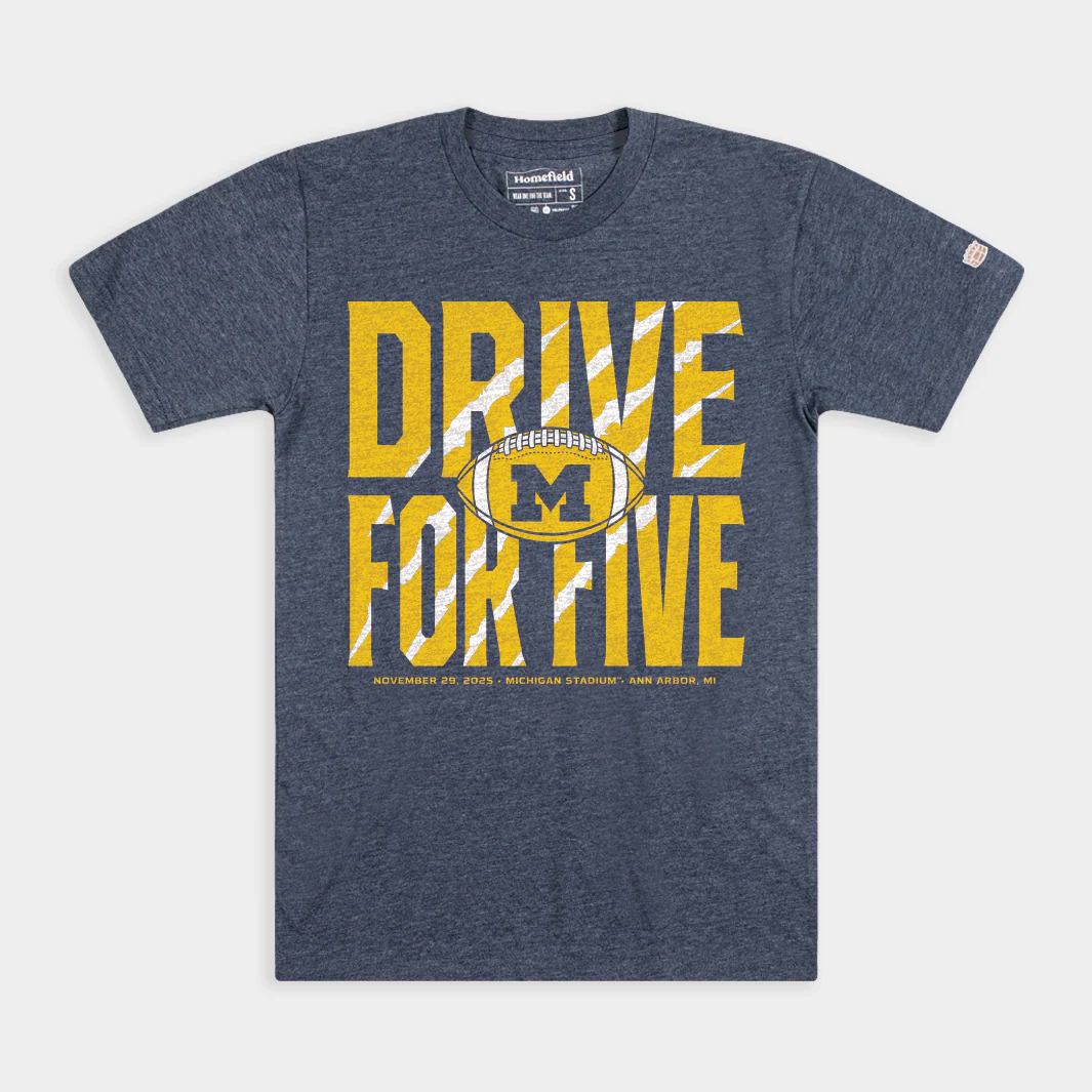 Michigan "Drive For Five" The Game Tee