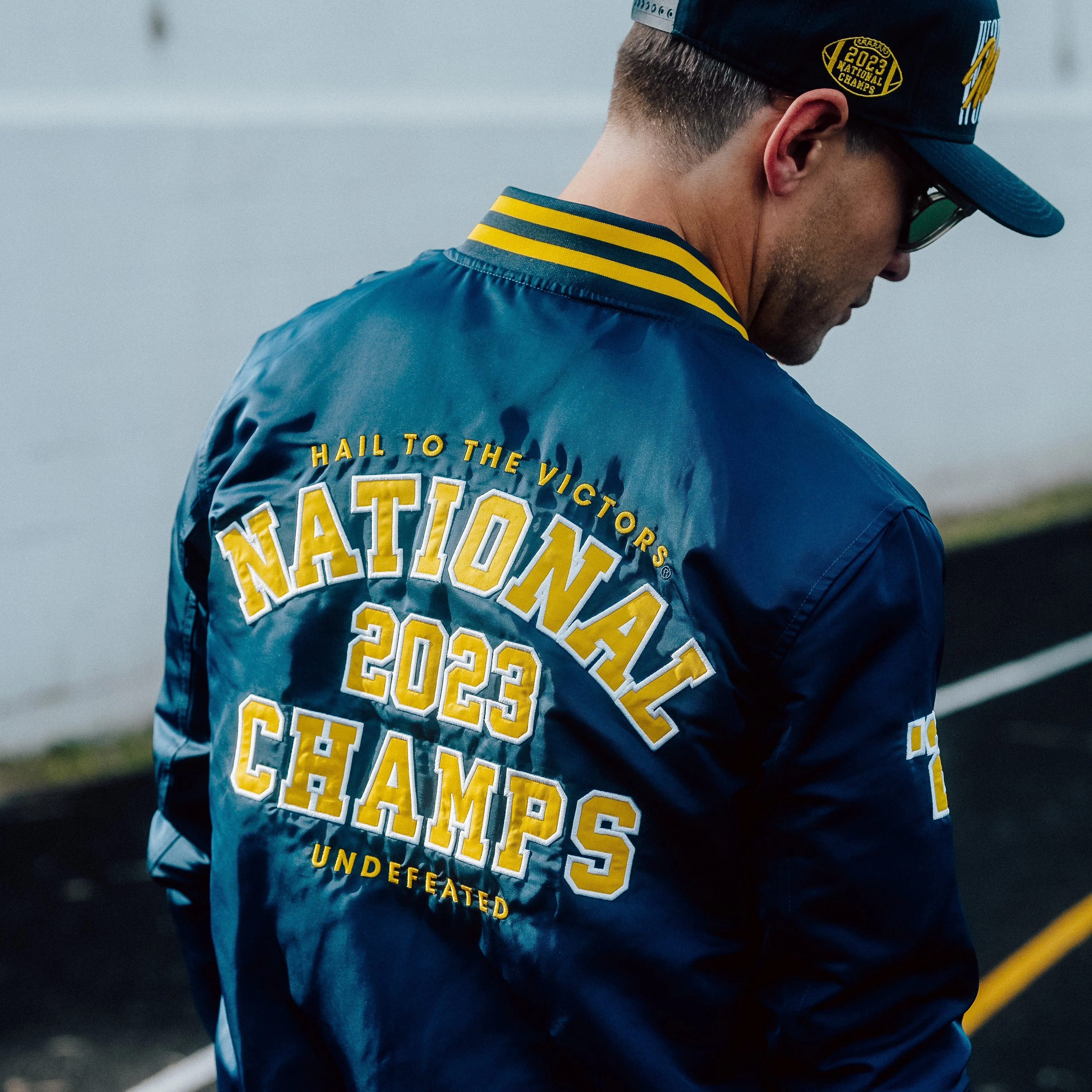 Michigan Football 2023 National Champions Bomber Jacket - Image 3