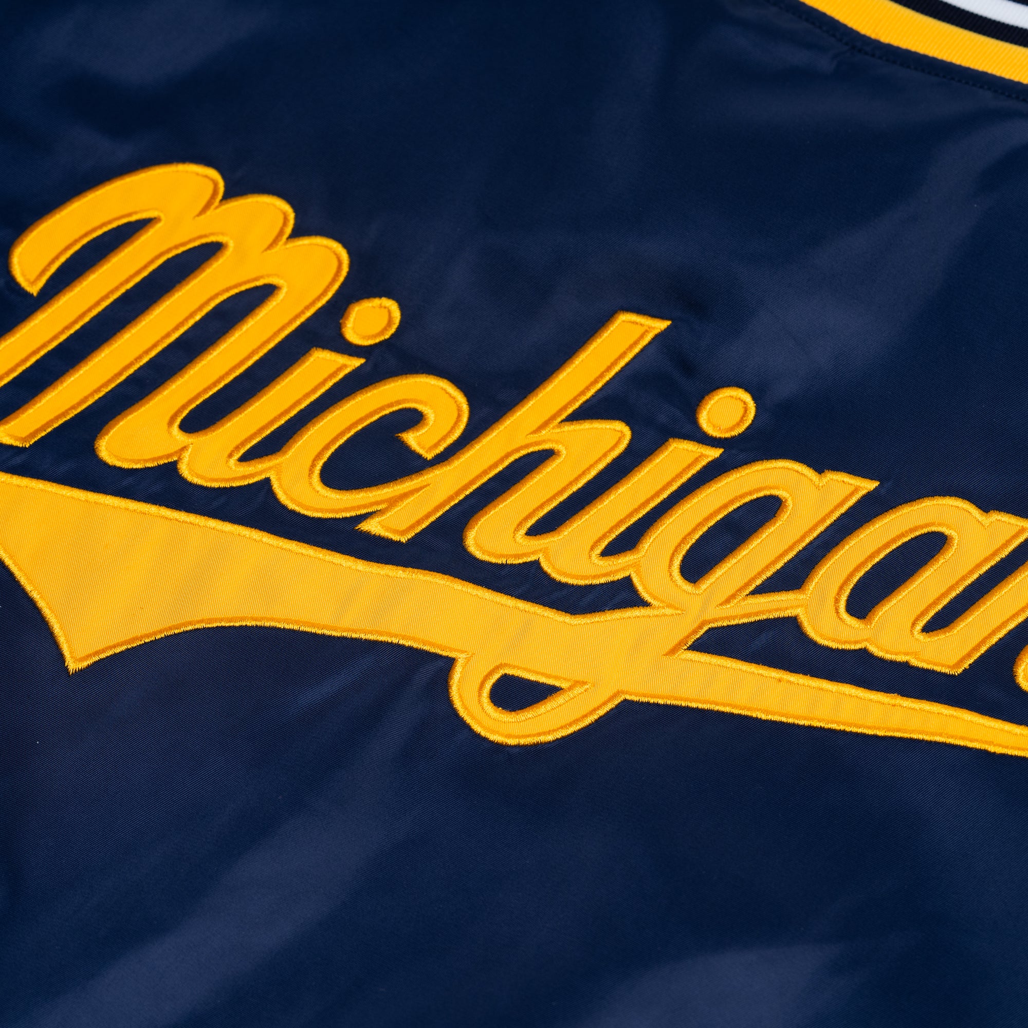 Michigan Sailor Hat Wolverine Bomber Jacket - Image 3
