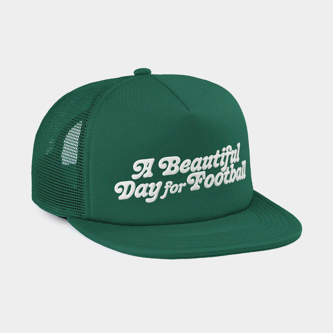 Michigan State "Beautiful Day" Puff Ink Trucker Hat - Image 2