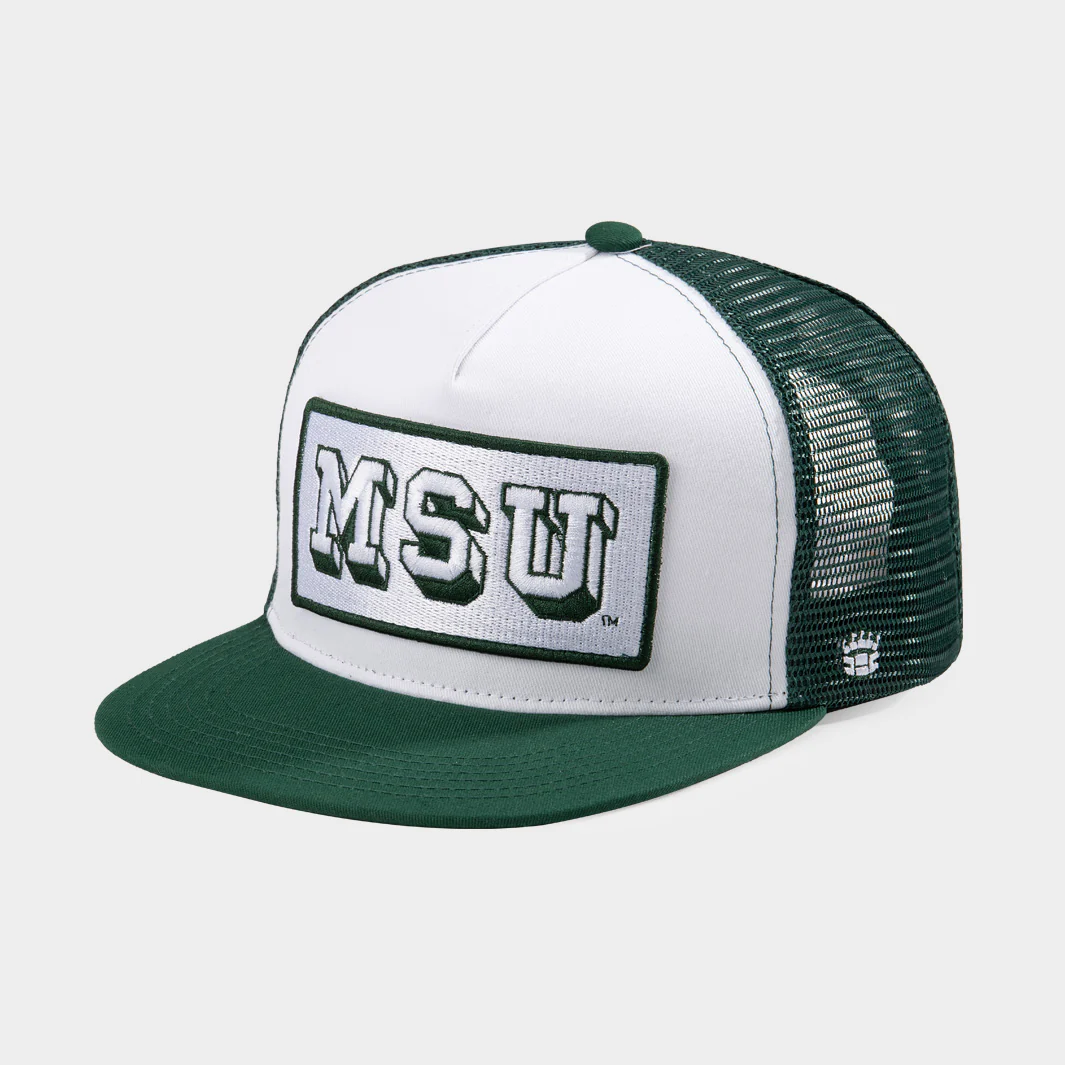 Michigan State Block MSU Retro Trucker Hat