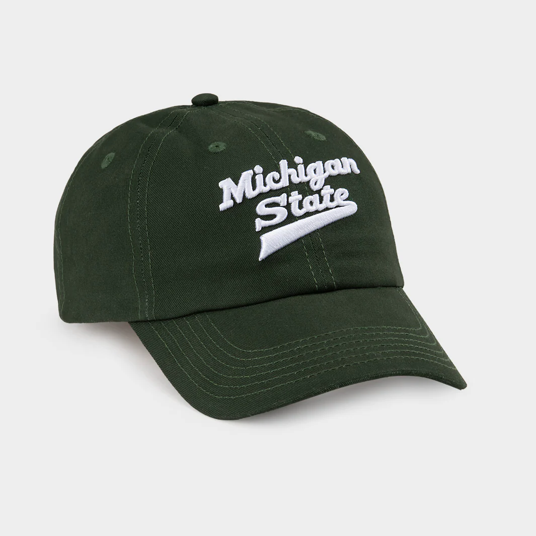 Michigan State Hockey Script Dad Hat - Image 2