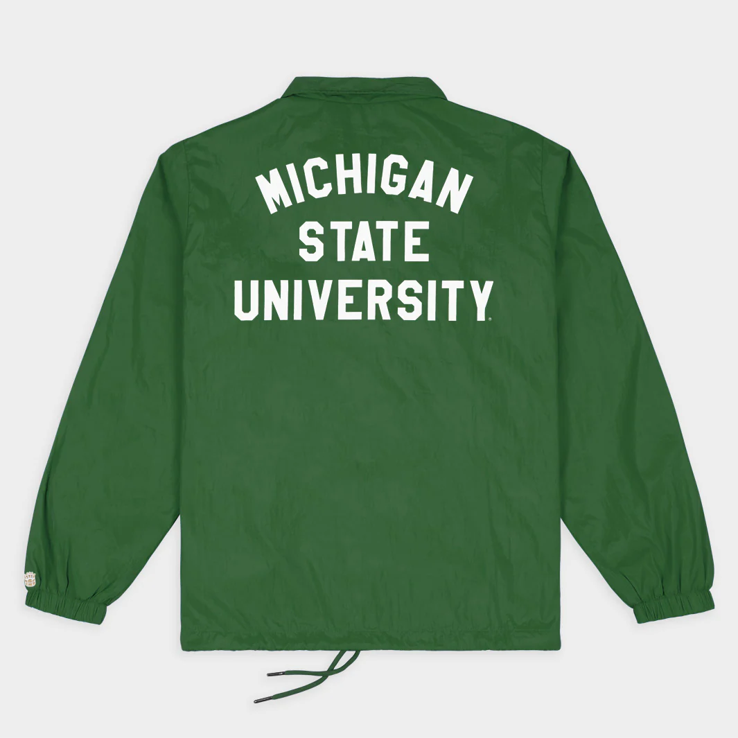 Michigan State Spartans Block "S" Coaches Jacket - Image 2