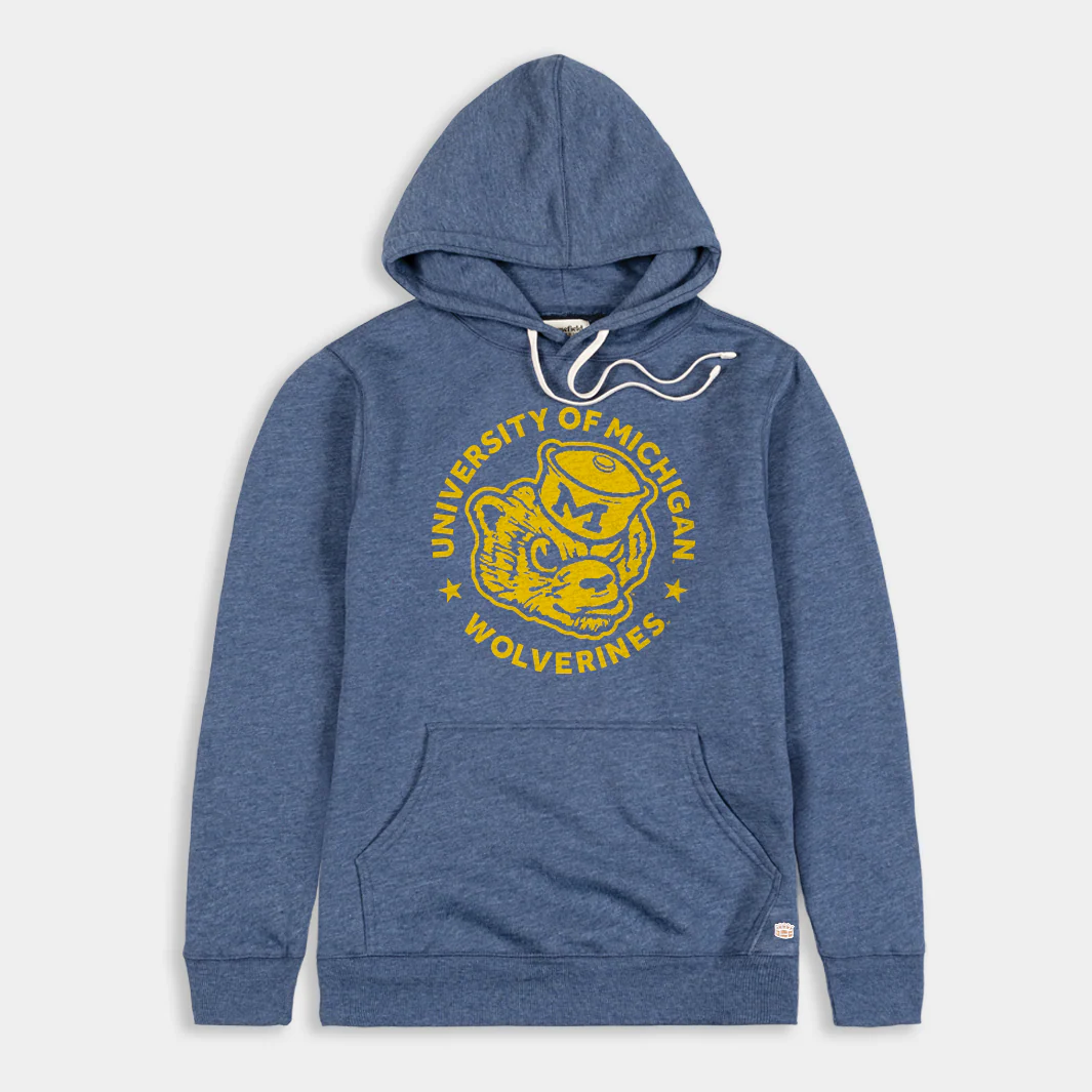 Michigan Vintage Sailor Hat Wolverine Hoodie