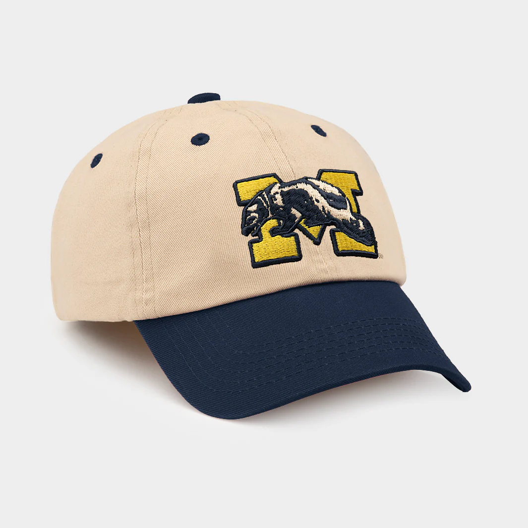 Michigan Wolverines 1964 Logo Two-Tone Dad Hat - Image 2