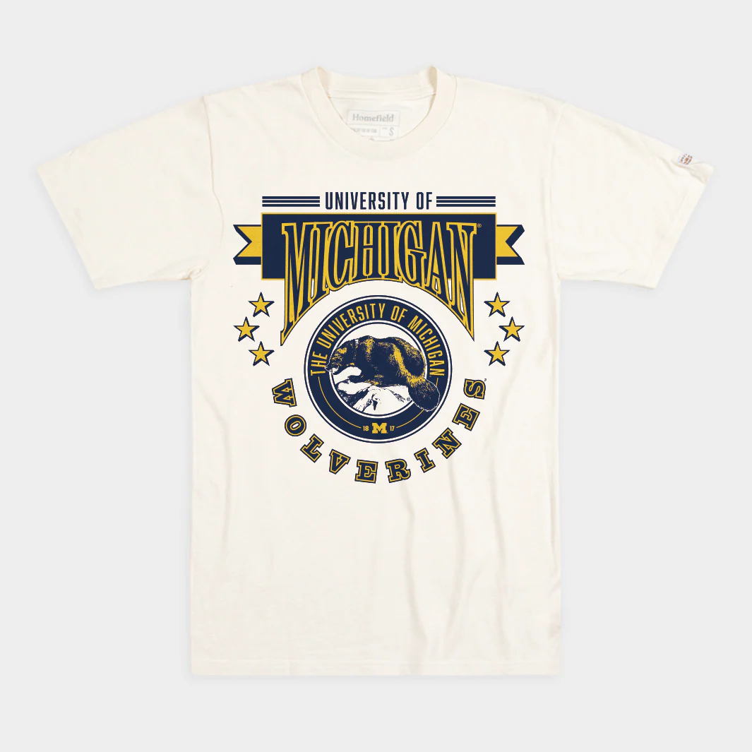 Michigan Wolverines 1980s Retro Tee