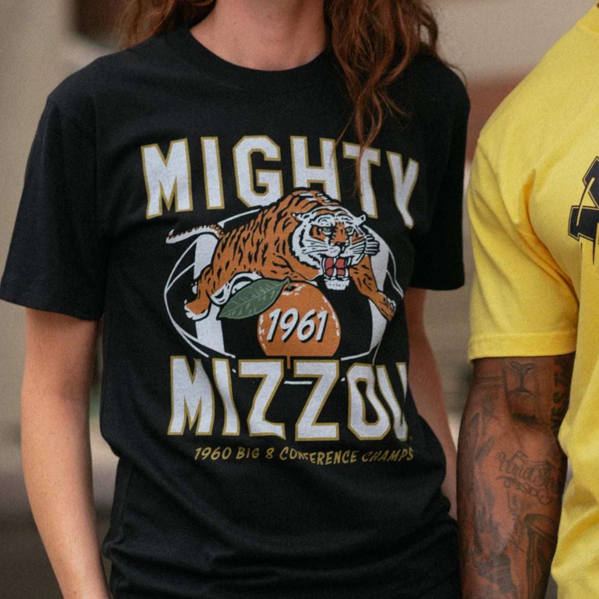 Mighty Mizzou Tigers Football 1960-61 Tee - Image 2