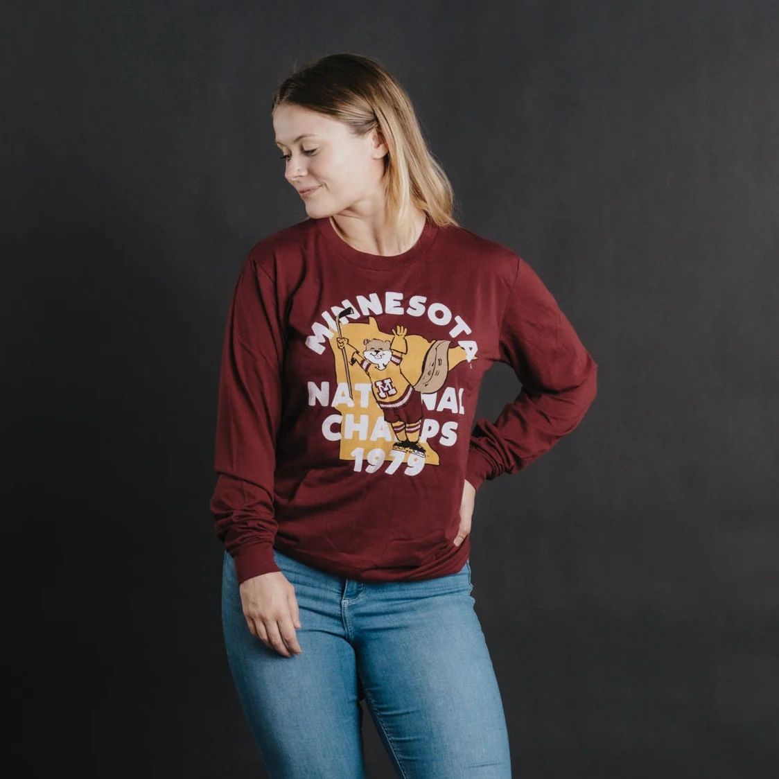 Minnesota 1979 Hockey Champs Long Sleeve - Image 2