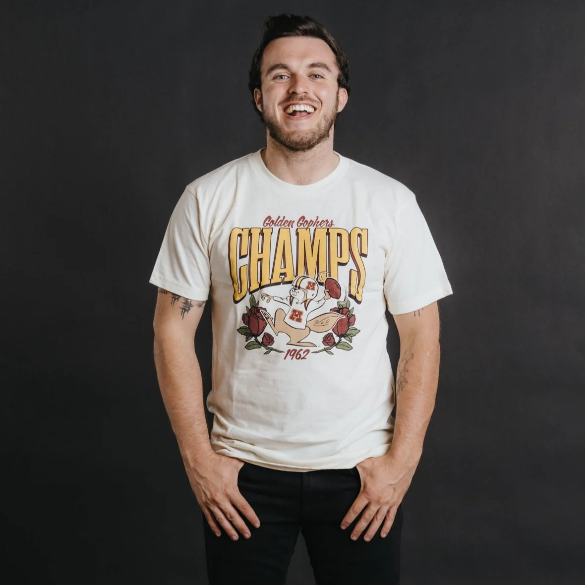 Minnesota Football 1962 Roses Tee - Image 2