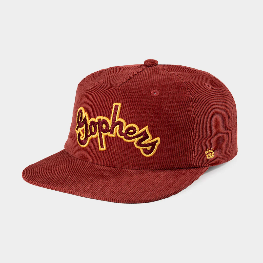 Minnesota Golden Gophers Arched Script Corduroy Hat