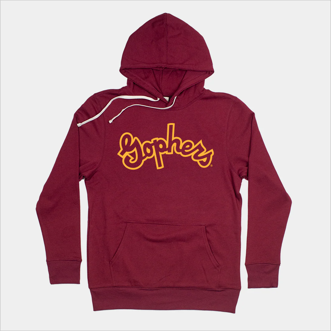 Minnesota Golden Gophers Hockey Script Hoodie