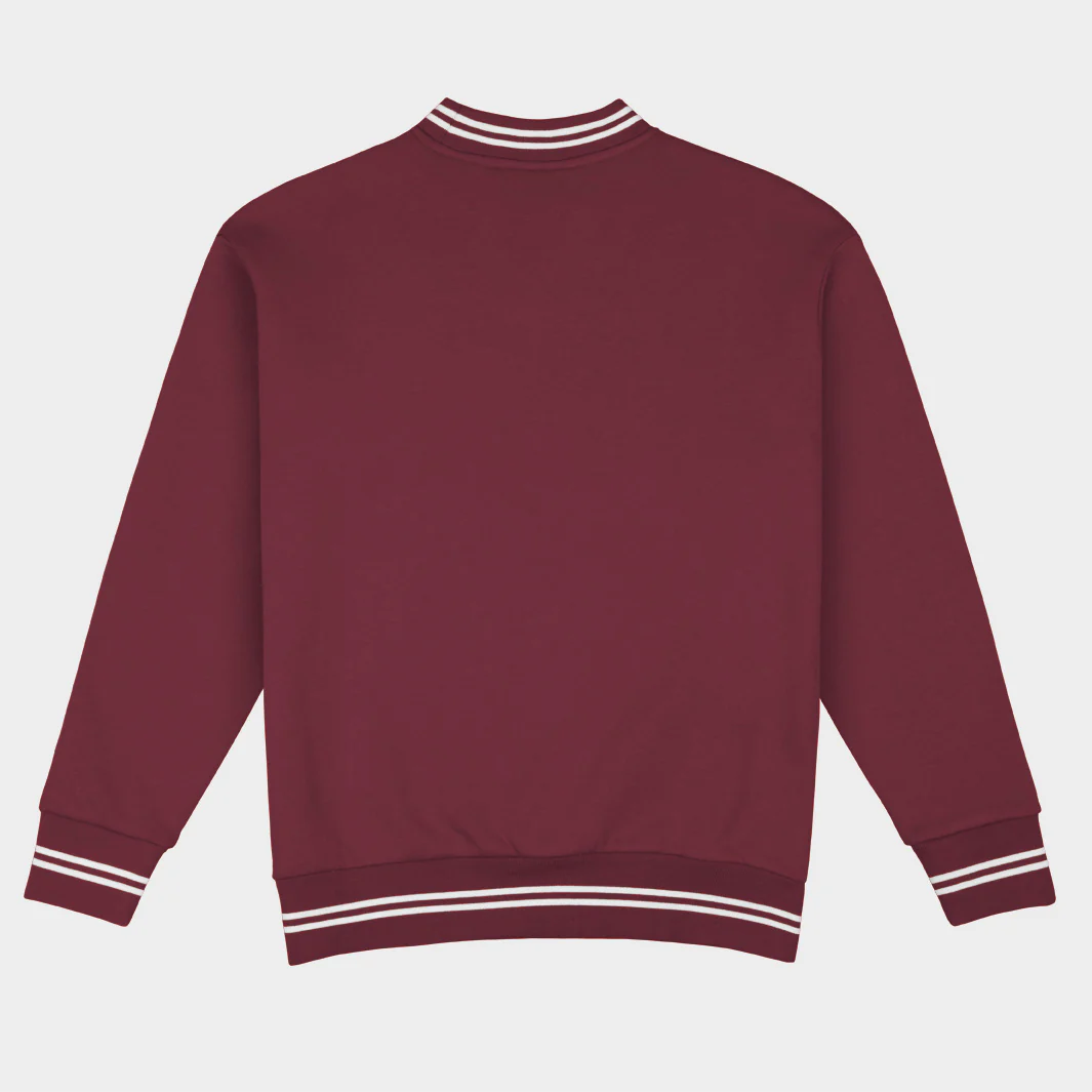 Mississippi State Football Embroidered Tri-Stripe Crewneck - Image 2