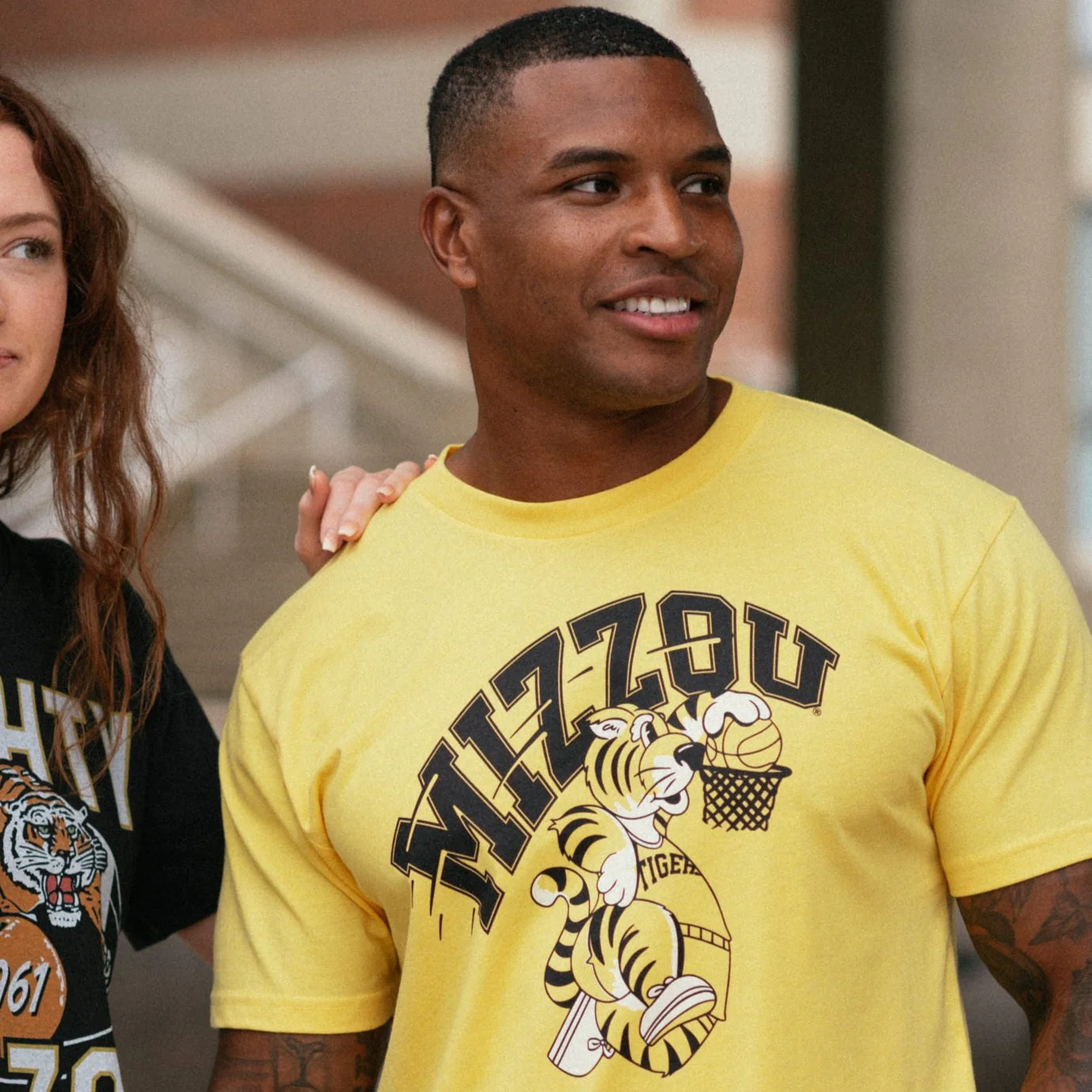 Mizzou Basketball Dunking Truman Tiger Tee - Image 2