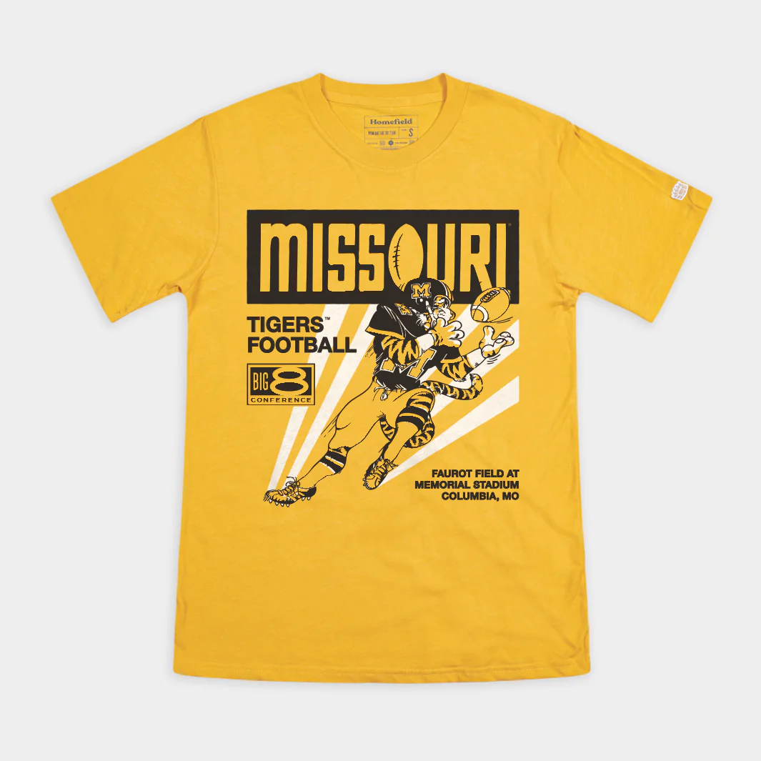 Mizzou Football Vintage Big 8 Tee