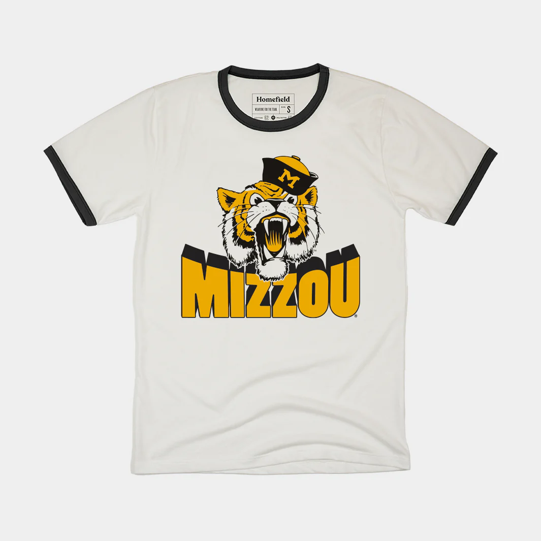 Mizzou Vintage Tiger Ringer Tee